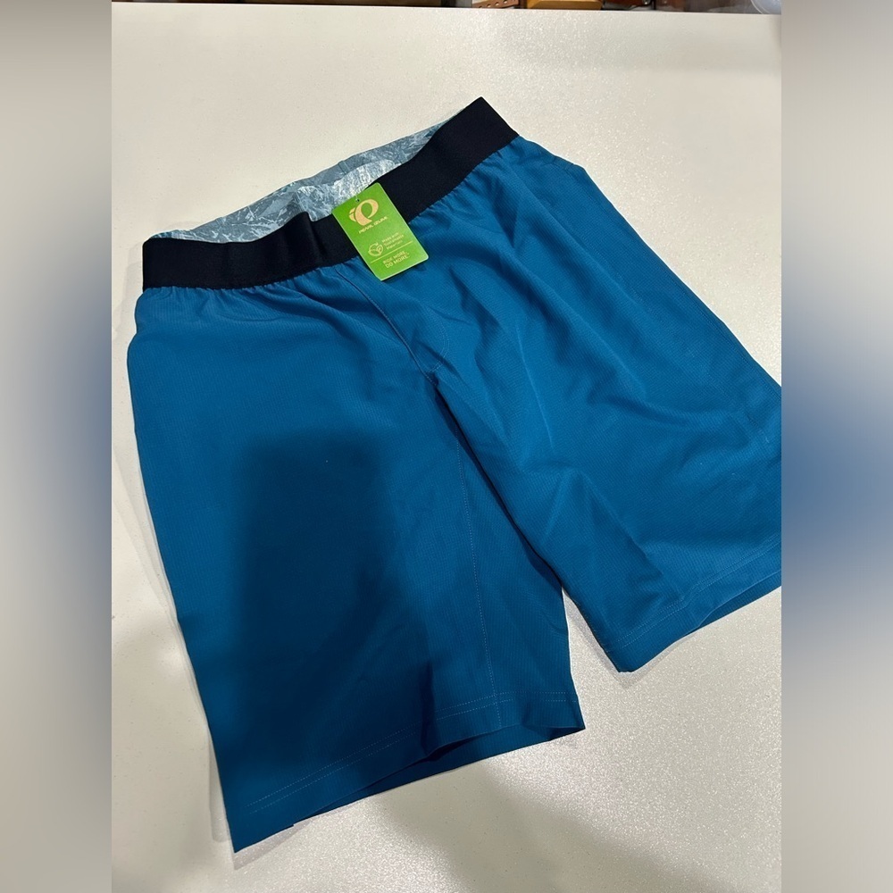 PEARL iZUMi Men's Prospect 2/1 Bike Shorts with Liner NWT Cycling Blue